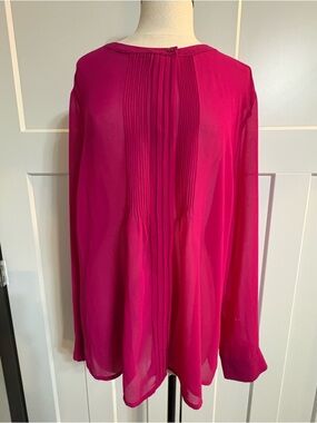Banana Republic Magenta Blouse - Size XL